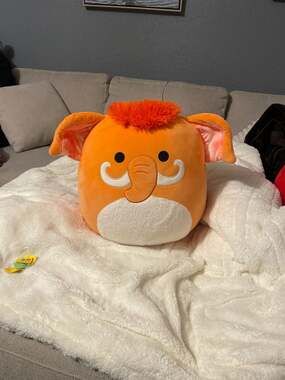 Squishmallows Wilbie the Orange Woolly Mammoth 16" Plush